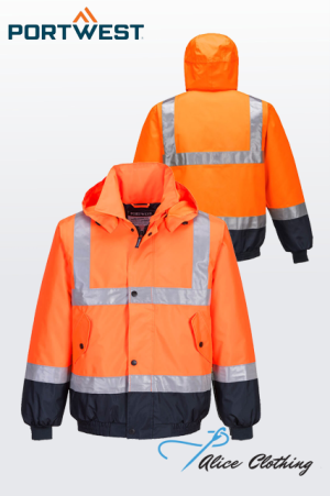 MJ204 Portwest HiVis Contrast Bomber Jacket