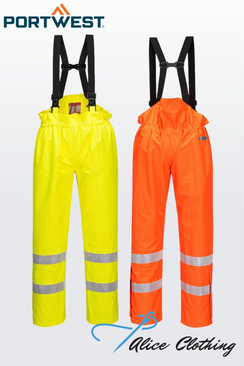 S780 - Bizflame Rain HiVis Anti-Static Unlined FR Pants