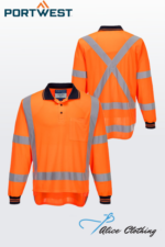 TM312 - TTMC-W17 HiVis X Back Polo Shirt L/S
