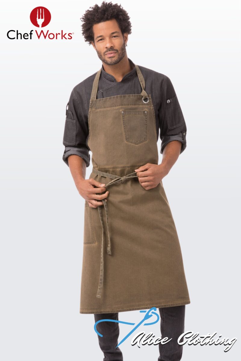 ABCAQ004 Chef Works Dorset Chefs Bib Apron
