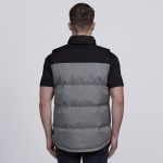 SIAPV grey melange back vest back
