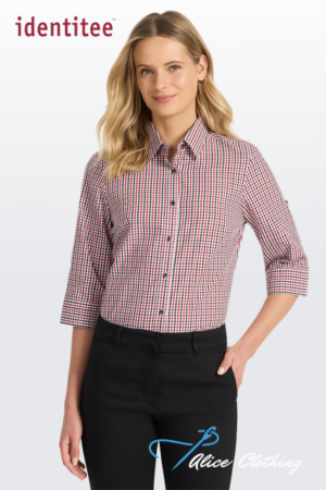 W57Q Ladies Hudson 3 4 Sleeve Shirt