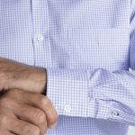 barkers corporate hudson check shirt mens cuff