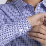 barkers corporate stamford check shirt womans cuff 600x600