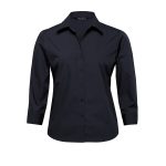 womens the express teflon shirt navy