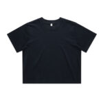 4072 WOS CLASSIC CROP TEE NAVY