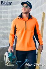 Bisley HiVis Liquid Repellent Fleece Hoodie | BK6571
