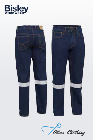 Bisley Taped Original Stretch Denim Work Jeans BP6711T