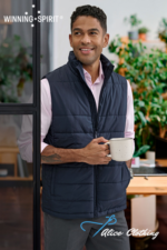 JK61 Mens Sustainable Insulated Puffer Vest (3D Cut)