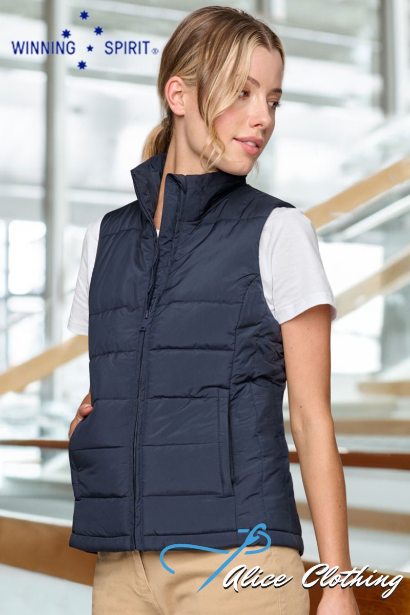 JK62 Ladies Sustainable Insulated Puffer Vest (3D Cut)