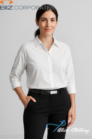RB366LT Womens Dahlia 3 4 Sleeve Blouse - Alice Clothing RB366LT Womens Dahlia 3 4 Sleeve Blouse