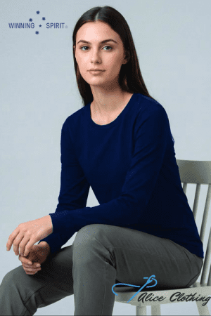 TS48 LADIES PREMIUM COTTON FACE L S TEE