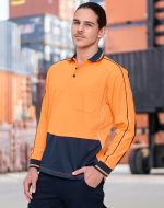 SW90 OrangeNavy Male Front