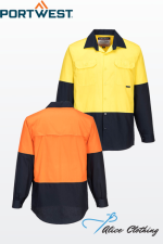 MS801 - Canberra HiVis Lightweight Contrast Class D Shirt L/S