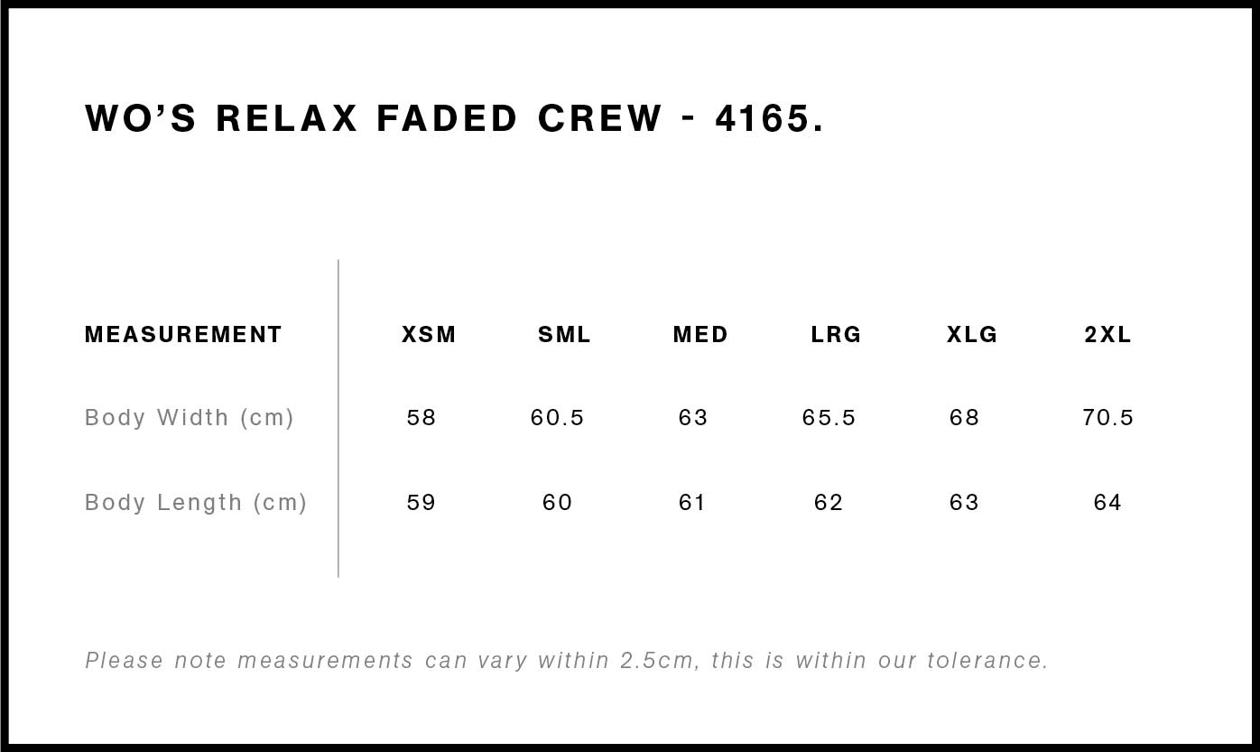 4165 SIZE GUIDE