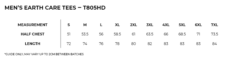 t805hd sizeguide t805hd sizeguide