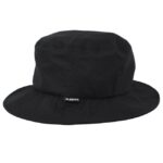 6587 Black Bucket Hat with strap