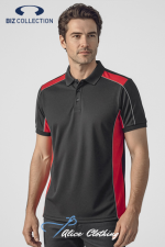 Biz Collection Unisex Grid Short Sleeve Polo - P413US