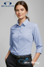 Biz Collection Womens Bristol ¾ Sleeve Shirt - S338LT