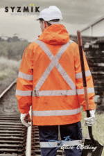 ZJ657 Mens Hi Vis X Back Ultralite Waterproof Jacket