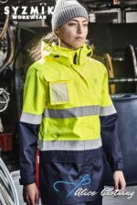 ZJ757 Syzmik Womens HiVis Ultralite Waterproof Jacket