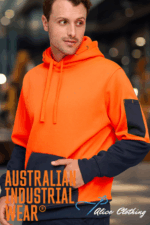 SW91 HI VIS TWO TONE WATER RESISTANT FLEECE HOODIE - Alice Clothing SW91 HI VIS TWO TONE WATER RESISTANT FLEECE HOODIE