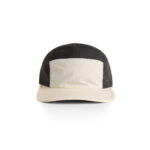 1105 FINN 2 TONE NYLON CAP ECRU COAL FRONT 72129