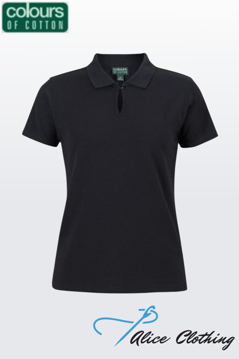 2STS1 C of C Ladies S/S Cotton Stretch Polo