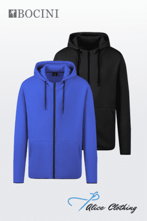 BOCINI Urbciety Cotton Rich Zipped Hoodie CJ2111