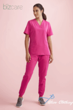 CSP241LL Womens Pink Jogger Scrub Pant