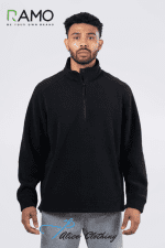 F371BP RAMO Mens Polar Fleece Half Zip Top