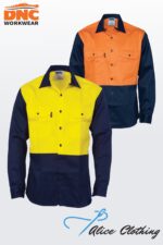 3406 Flame Retardant Two Tone Drill Shirt