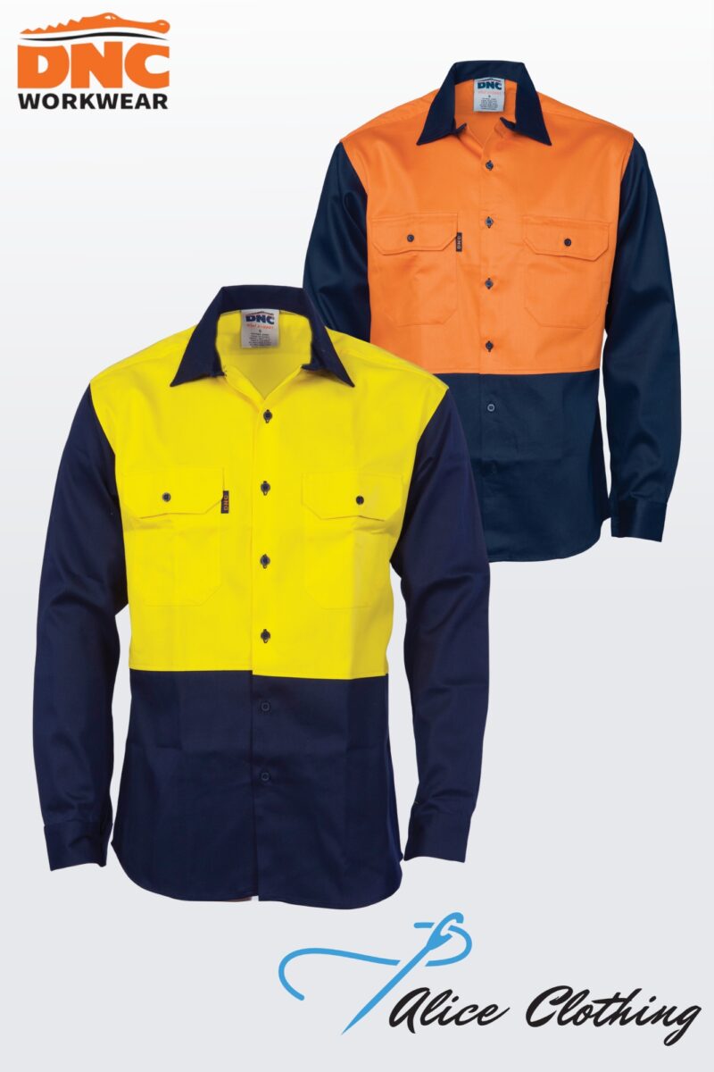 3406 Flame Retardant Two Tone Drill Shirt