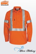 3408 Flame Retardant Arc Rated Closed Front Shirt With X Back Loxy FR R Tape