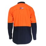 3441 Fluoro Orange Navy Back