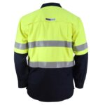 3445 Fluoro Yellow Navy Back