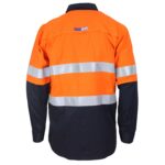 3455 Fluoro Orange Navy Back