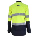 3457 Fluoro Yellow Navy Back