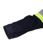 3457 Fluoro Yellow Navy Gusset FR