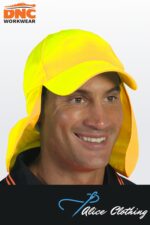 H023 HiVis Cap with Flap