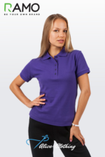 P777LD Womens Cotton Pique Knit Polo