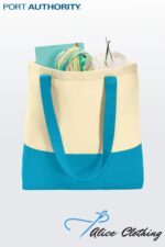 BG414 Colorblock Cotton Tote