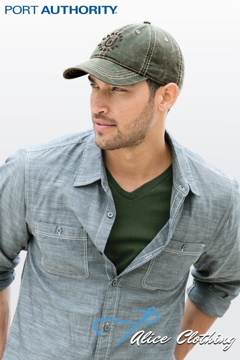 C924 Pigment Print Distressed Cap