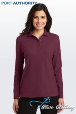 L500LS Ladies Silk Touch Long Sleeve Polo