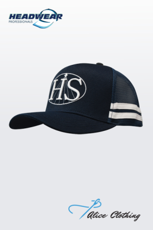 3995 American Premium Twill Mesh Deep Fit Trucker with Stripes