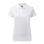 FJ Stretch Pique Performance Polo Womens white
