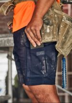 ZS235 Mens Essential Stretch Cargo Short Left Side pocket