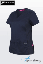 4SUT1 JBs Ladies Premium Stretch Panel Scrub Top