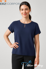 RU569LS Womens Evelyn Short Sleeve Blouse