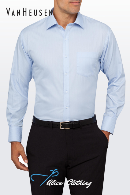 E148 VH Mens Tailored Fit Shirt Mini Herringbone - Alice Clothing E148 VH Mens Tailored Fit Shirt Mini Herringbone